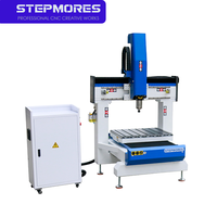 Routeur CNC 3 axes à haute rigidité 6050, axe Z 400 mm, broche simple, refroidissement par eau, pour découpe et fraisage de boîtes en bois