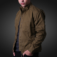 Veste cargo réversible camouflage coupe-vent avec logo personnalisé S.archon, col montant, fermeture éclair, veste tactique de moto pour l'extérieur