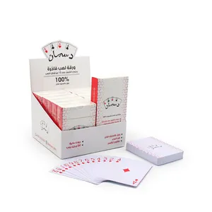 Diskon besar-besaran 2024 UEA Saudi Arabia Irak 54 buah kartu remi dek ganda Kustom Pvc Poker plastik tahan air
