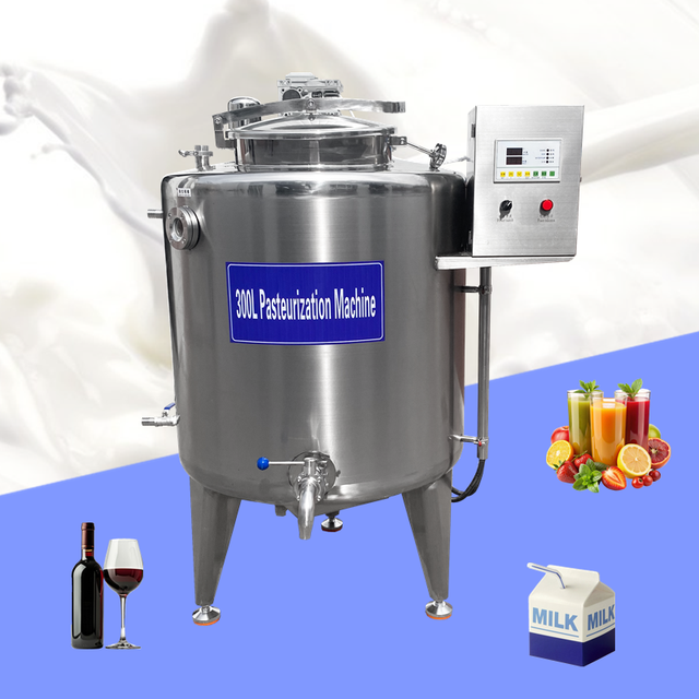Heat Exchanger Milk Pasteurization Machine High Productivity 500 Litre Pasteurizer Machine for Coconut Milk Tomato Paste
