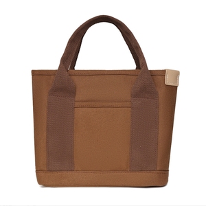 Sac fourre-tout minimaliste en toile avec séparateur intérieur, sac à bandoulière structuré et robuste, poche avant, plusieurs couleurs - Product Image 4