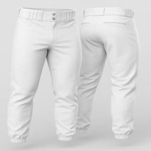 Shorts de baseball personnalisés – Tissu teint uni - Product Image 4