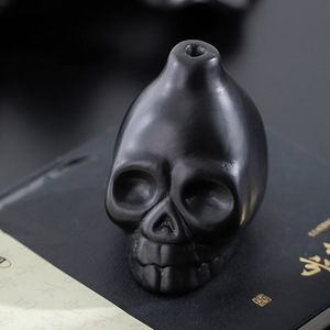 Vintage Weathered Aztec Death Whistle Ceramic <b>Skull</b> Screaming Sound Whistle Halloween <b>Gift</b> Historical Culture Souvenir - Product Image 4