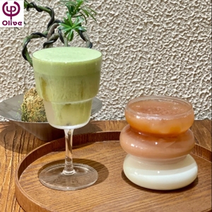 Duy nhất sữa cà phê rõ ràng Jug Espresso Glass đo cup với gỗ xử lý nhà bếp đo Mug uống cup Cung cấp lazzy cốc cà phê - Product Image 2