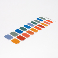 Desain Baru Tahan Lama Ramah Lingkungan Stiker Gel Pembungkus Kuku 3D Gaya Prancis Musim Panas Jepang UV Semi-cured 100pcs