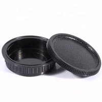 Accessoires pour appareil photo numérique, plastique noir, adapté à toutes les marques de ceintures, couverture avant et arrière d'objectif