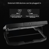Özelleştirilmiş Logolu Plastik Laptop Soğutucu ve Standlı Fan, 15.6-17.3 İnç Dizüstü Bilgisayarlar için, 6 Sessiz Fanlı, Stokta