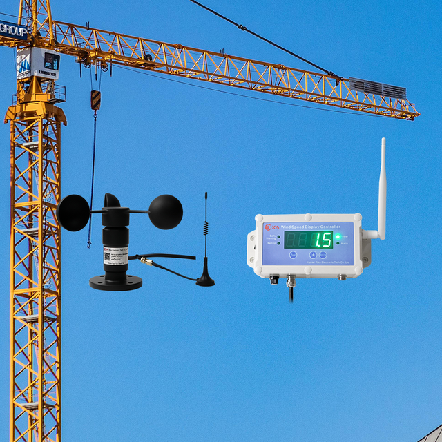 RK150-01 CE Wired or Wireless Wind Sensor and Indicator for Tower Crane Speed Measuring