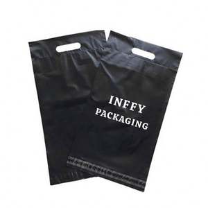 Sacs d'expédition personnalisés épais découpés sur mesure avec poignée pour vêtements, sacs de livraison en polyéthylène en gros pour vêtements - Product Image 2