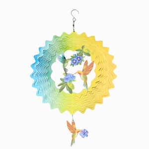 Campanas de Viento Giratorias 3D Personalizadas de Acero Inoxidable, Impermeables, con Diseño de Animales, Repelente de Aves, Diseño de Carámbanos, Cera de Soja, Colgantes - Product Image 1