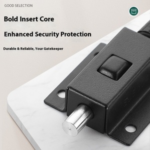 HOHE Serratura a Molla Automatica in Acciaio Inox 304 con Pulsante Antifurto per Porte, Finestre e Armadietti, Clip Moderna per Hotel e Uffici - Product Image 4