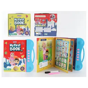 New Design Arabic English Letters Alphabet Kids Preschool E Books Point Reading Toy Smart Audio Billingual Ebook Learning Book