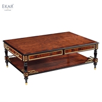 Meubles de salon de style design classique table basse en bois massif