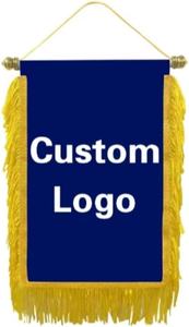 Venta Directa de Fábrica, Banderas de Fútbol de Poliéster con Logotipo Personalizado, Impresión Digital, Ideales para la Zona de Aficionados del Estadio, Ambiente de Día de Partido - Product Image 5