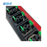 PDU intelligent triphasé à montage en rack 63A 380V 42 prises, unité de distribution d'alimentation avec contrôle à distance via IPv4/IPv6/HTTP/SNMP/SMTP