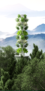 Sistema Hidropônico de Torre Vertical Sistema de Hidroponia Jardim Torre Aeropônica Fazenda Automatizada - Product Image 6