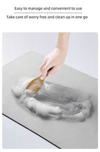 <span class=keywords><strong>Tapis</strong></span> de porte carré pour l'ambiance de Noël transfrontalière, résistant à la saleté, résistant à l'usure, facile d'entretien, motif bonhomme de neige - Product Image 4