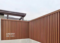 Revêtement mural en WPC personnalisable, imperméable et résistant au soleil, revêtement composite extérieur pour jardins