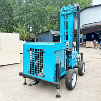 Plateforme de forage de puits d'eau de type remorque 200m 300m à vendre