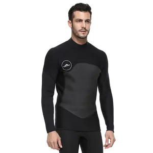 男士潜水衣夹克氯丁橡胶 2毫米长袖潜水衣上衣冲浪和浮潜