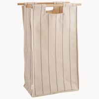 Panier à linge portable moderne pour la maison avec système de tri, sac amovible et cadre métallique pratique