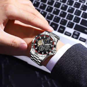 Montre mécanique The Lorraine <span class=keywords><strong>Marquis</strong></span> pour homme, montre automatique pour homme, tourbillon, phase de lune multifonctionnelle - Product Image 4