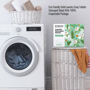 Feuilles à <span class=keywords><strong>lessive</strong></span> KELEE 100% solubles Nettoyage en profondeur Pratique Portable Comprimé à <span class=keywords><strong>lessive</strong></span> Détergent à <span class=keywords><strong>lessive</strong></span> en feuille - Product Image 4