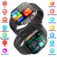 Reloj Inteligente 4G de 2.10 Pulgadas con Ranura para Tarjeta SIM, ECG Médico, Análisis de Riesgo de Enfermedades Cardíacas HRV, Monitoreo de SpO2 con Luz Roja