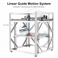 Imprimante 3D industrielle AX D1000PRO 1000x1000x1000mm, plateforme anti-chute haute température, nivellement automatique, WiFi, 2 microns, lumière tricolore