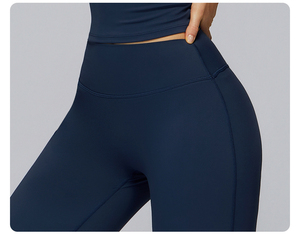 <span class=keywords><strong>Pantaloni</strong></span> Capri a vita alta da <span class=keywords><strong>donna</strong></span> Leggings Yoga ad asciugatura rapida dimagranti Leggings da corsa per Fitness all'aperto - Product Image 6