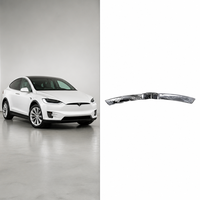 Grille supérieure avant chromée brillante pour Tesla Model X 2016-2021, moulure de calandre centrale en plastique de remplacement 1047022-00-D