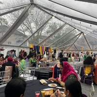 Carpa para Bodas Ignífuga NFPA 701 de 10*30 pies, Carpa con Estructura para Eventos Pequeños, Resistente al Viento 100 km/h, Carpa de Alquiler para Fiestas al Aire Libre