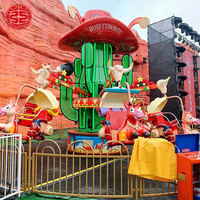 Manège professionnel à 12 places à commande manuelle pour parcs d'attractions et fêtes foraines, en fibre de verre, certifié CE, fabricant d'attractions pour enfants