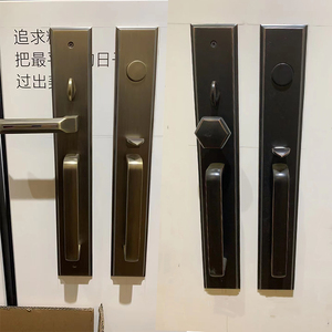 Tay nắm cửa và khóa cửa ra vào sang trọng, mạ vàng, thiết kế cổ điển, hợp kim kẽm, kích thước lớn - Product Image 6