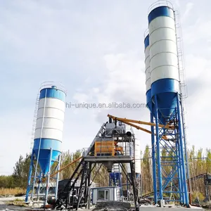 Good capacity ready mixed mini concrete batching plant for sale specification setup cost layout drawing