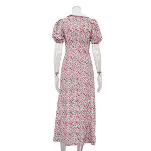 2025 de moda de manga corta de verano para mujer, Vestidos florales informales largos, Vestidos de Mujer Florales Casuales Largos De Verano - Product Image 4