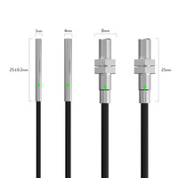 Interruptor de proximidad cilíndrico ultracompacto de tres hilos M3, sensor micro pequeño M4, sensor de inducción metálico mini M5, personalizado de fábrica
