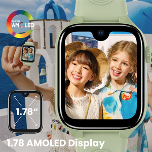 लैजीनियो 4 जी आई वॉयस किड्स स्क्वायर स्मार्ट वॉच जीपीएस पोजिशनिंग आईपी 68 वाटरप्रूफ 1.78 "बच्चों के लिए वीडियो कॉल - Product Image 5