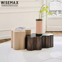 WISEMAX FURNITURE Haute qualité Design moderne Table basse élégante en acier inoxydable pour hôtel Table basse déco glamour pour la maison