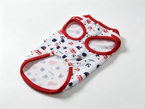 Gilet d'été respirant en maille pour animaux de compagnie, motif ancre <span class=keywords><strong>nautique</strong></span>, col marin anti-suffocation, vêtements pour chiens et chats – Vente chaude - Product Image 2