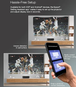 LS650 Ultra Short Throw LCD Smart Laser <b>Projector</b> 4K PRO-UHD HDR 3600 Lumens up to 120 Inches LS650 EpiqVision Ultra LS650 Ultra - Product Image 2
