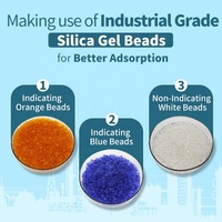 Haute qualité 4-6mm bleu blanc Orange Gel déshydratant indicateur de silice pour l'adsorption d'humidité