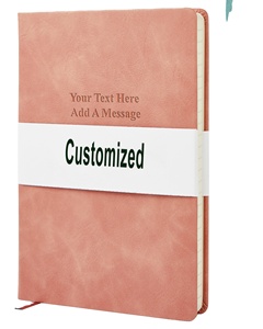 A5 B5 A4 Leather Hardcover Journals Custom <b>Notebook</b> with Pen Holder for Students Gift - Product Image 4