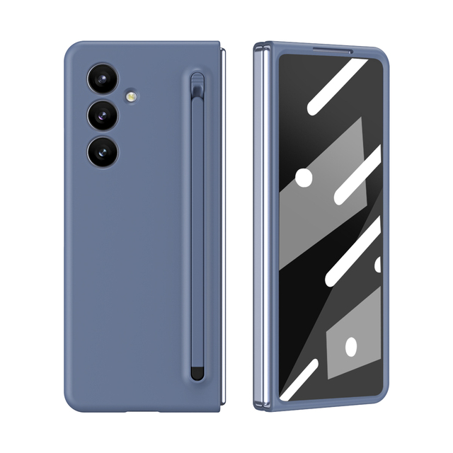 New Design Premium Series with Pen Crash-Proof Shockproof Folding Mobile Phone Cases for Samsung Galaxy Z Fold 3 4 5 6 7