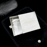 Emballage cadeau personnalisé écologique en matériaux recyclés, boîte à tiroir mate pour chaussettes et cosmétiques - Construction robuste en carton rigide