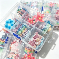 Feuilles de papier wafer en boîte, motifs floraux en vrac, boîte de rangement, vente en gros, directement de l'usine, fourniture OEM, en stock, pour la décoration de gâteaux