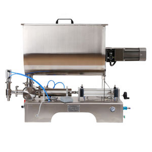 Máquina de llenado neumática con agitador tipo U para salsa de chile, mantequilla de cacahuete, pasta de tomate, miel, crema, ketchup y mayonesa - Product Image 3