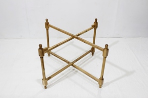 Mesa de centro duradera con patas de madera y 1 cesta de jacinto de agua, muebles de estilo rústico para decoración del hogar - Product Image 6