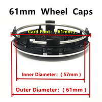 Cache-moyeux de roue de voiture 60mm 61mm 68mm 69mm pour Audi A1 A2 A3 A4 A5 A6 A7 Q3 Q4 Q5 Q7 S3 S4 S5 S6 S7 RS 3 4 5 6 7 8 TT Accessoires