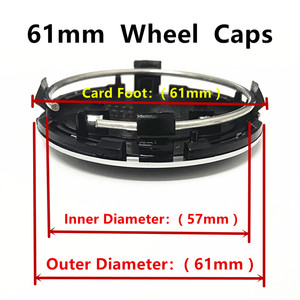 Coprimozzi per Auto da 60mm 61mm 68mm 69mm per Audi A1 A2 A3 A4 A5 A6 A7 Q3 Q4 Q5 Q7 S3 S4 S5 S6 S7 RS 3 4 5 6 7 8 TT Accessori - Product Image 4